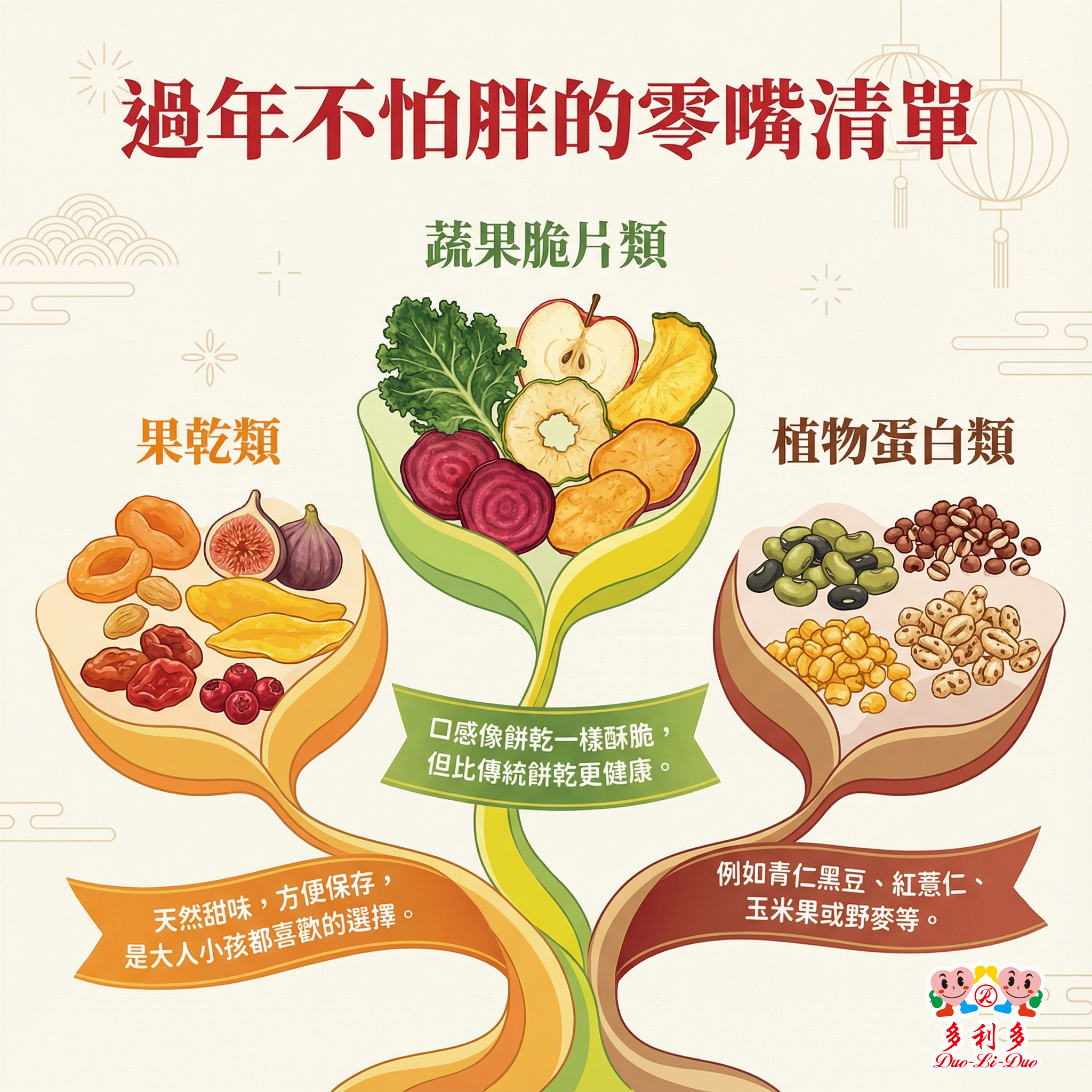 過年不怕胖的零食清單:果乾、蔬菜乾、植物蛋白、堅果一次推薦給你!